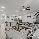 Modern 2024 Townhome With Indoor Hoops Huge Tvs And Gray Chic Design