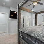 Modern 2024 Townhome With Indoor Hoops Huge Tvs And Gray Chic Design