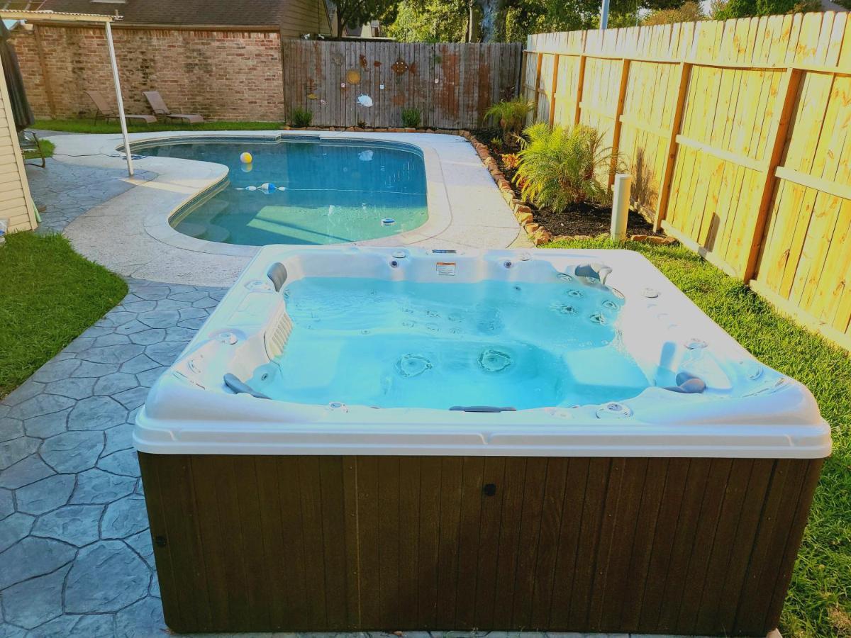 1976houstongem Luminous Pvtpool & Hottub Dt20mins For Lrg Families 6beds 2bath Houston
