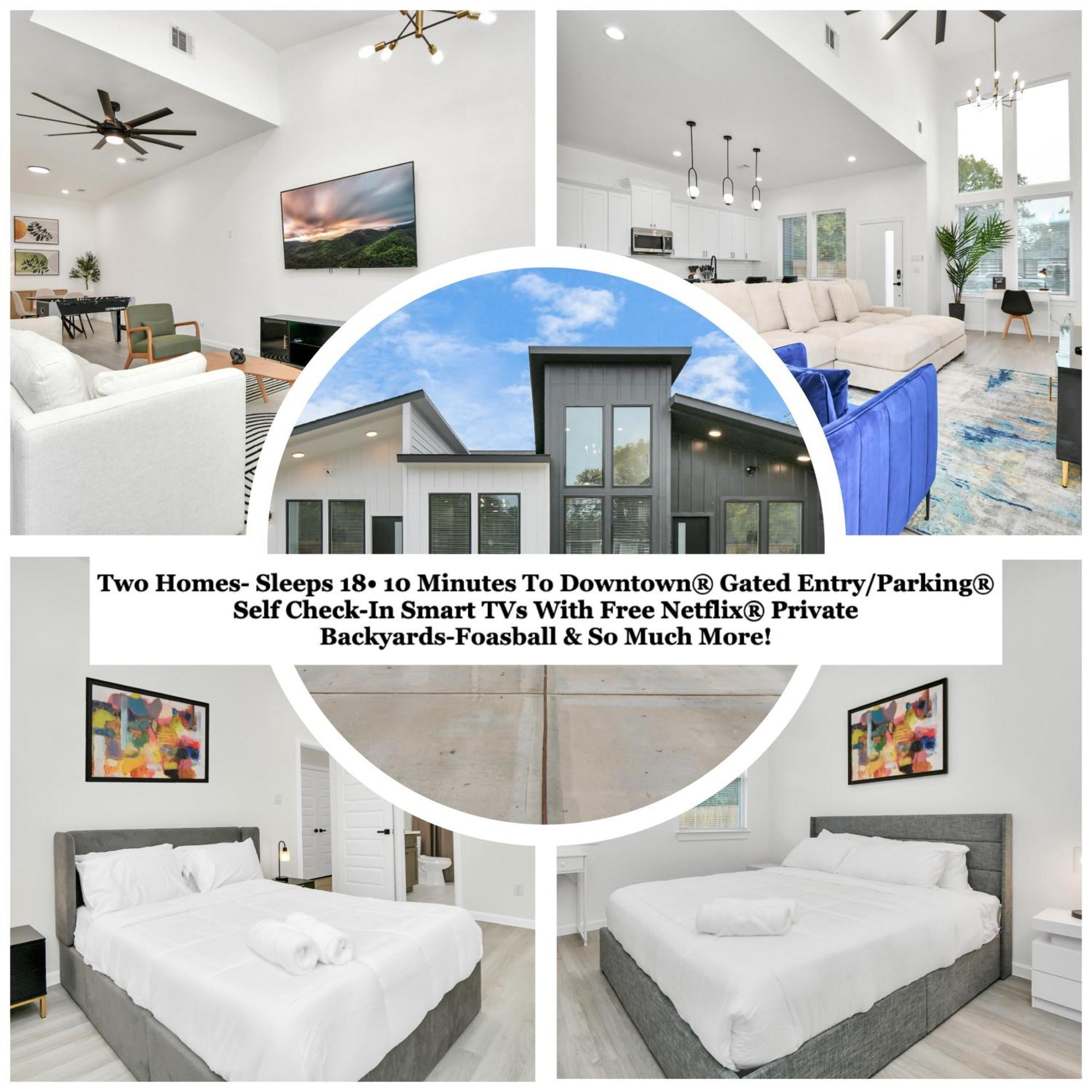 2 Homes•sleeps 18•gated•10 Mins To Dwntwn•smarttvs Houston
