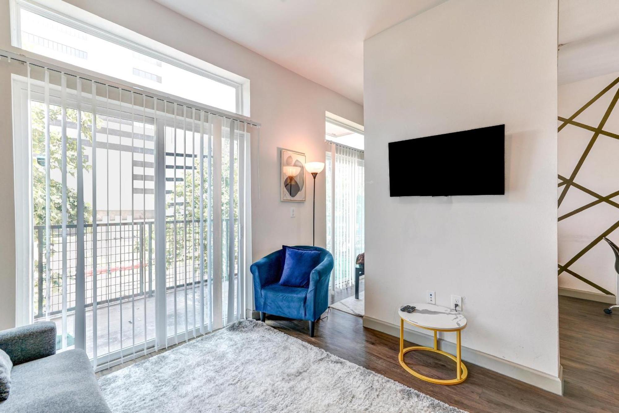 Apartment Downtown Petok Free Wi-fi Rooftop Lounge Houston
