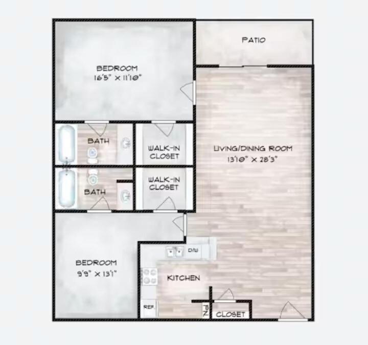 Apartment Modern & Stylish Space In The Heart Of Bay Area Houston
