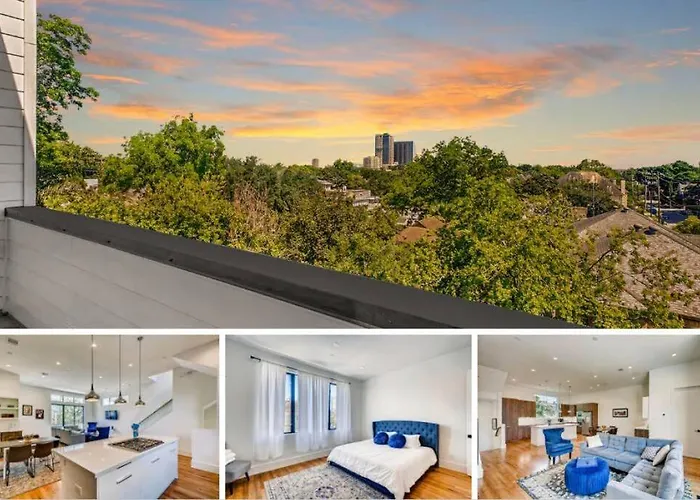4 Story Home Mins To Downtown Houston With City Views