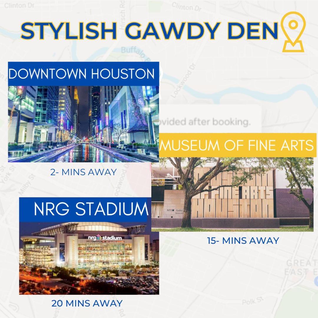 Apartment Stylish Gawdy Den With Fast Wifi 2 Minutes From Downtown Houston!