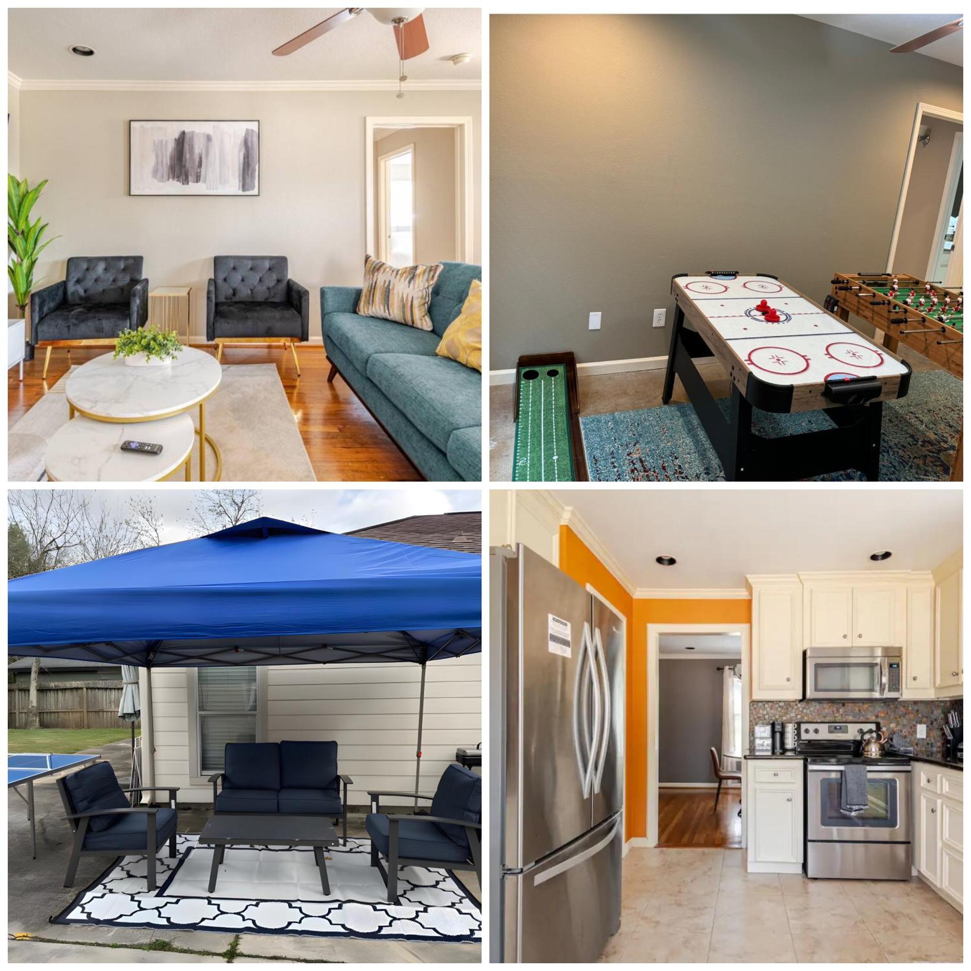 Apartment 3bed2bath Getaway Near Sports, Shops And Midtown